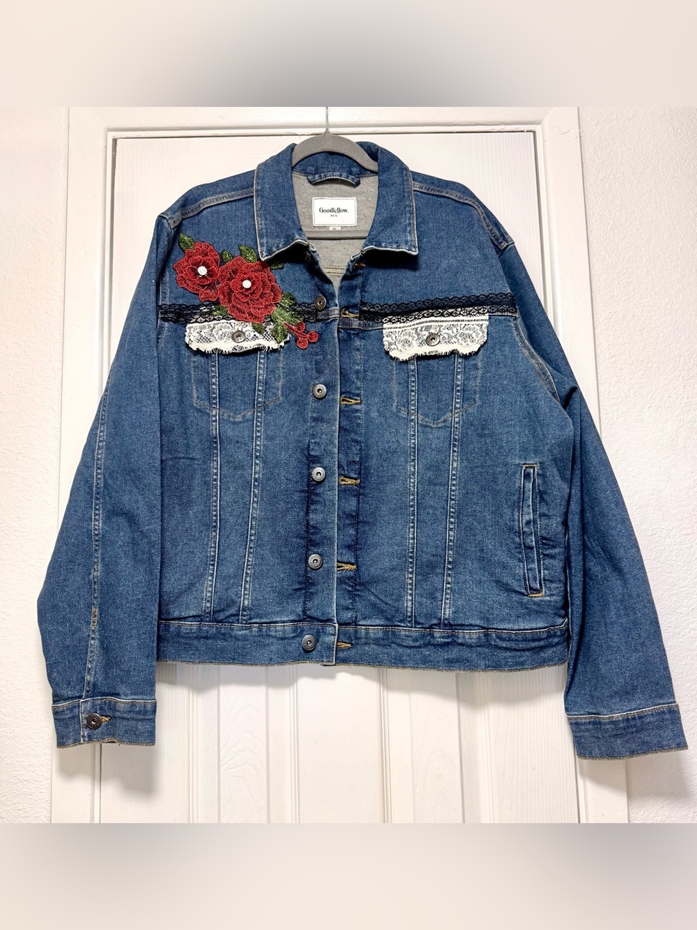Embellished Stevie Nicks Denim Jacket - Picture 10 of 12